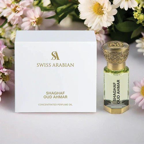 SWISS ARABIAN SHAGHAF OUD AHMAR PARFUM OIL 12ml