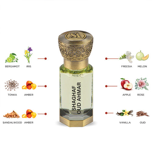 SWISS ARABIAN SHAGHAF OUD AHMAR PARFUM OIL 12ml