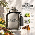 COACH PURE PLATINUM PARFUM 100ml TESTER