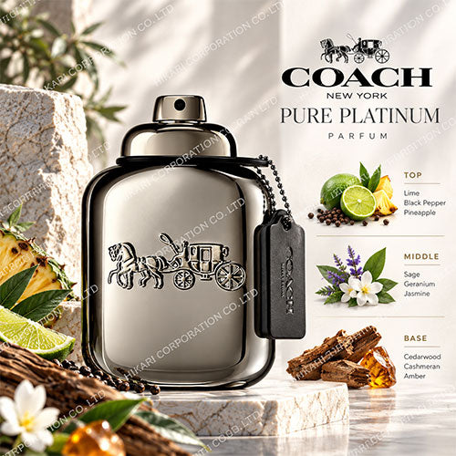 COACH PURE PLATINUM PARFUM 100ml TESTER