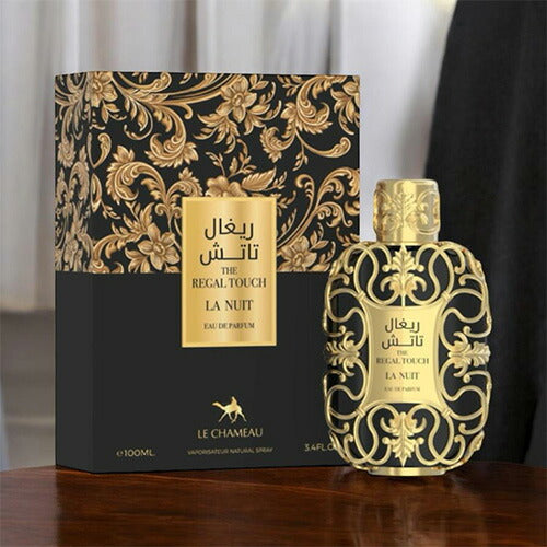 LE CHAMEAU THE REGAL TOUCH LA NUIT EDP 100ML BLACK PERFUME ARABE