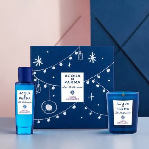 ACQUA DI PARMA BLUE MEDITERRANEO MIRTO DI PANAREA SET 2 PCS EDT 30ML + CANDLE